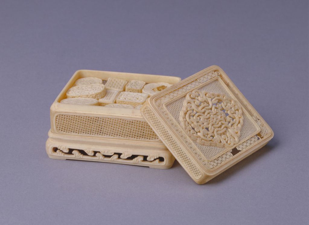 图片[3]-Li Zuolu Ivory Carved Set Box-China Archive